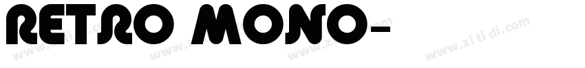 Retro Mono字体转换